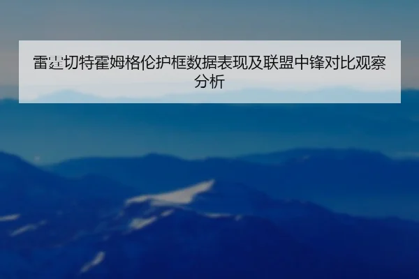 雷霆切特霍姆格伦护框数据表现及联盟中锋对比观察分析